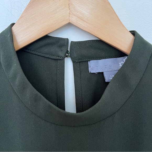 Vintage Olive Green Blouse - Picture 2 of 12
